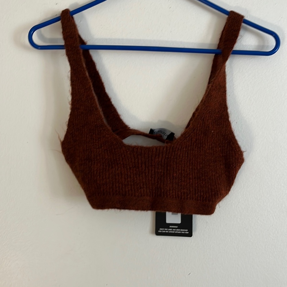 Russ colored knitted bralette